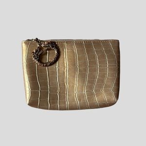 Faux Skin Cosmetic Bag and Keychain